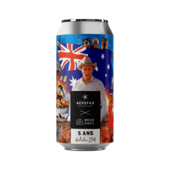 Canette de bière australian ipa anniversaire brasserie aerofab