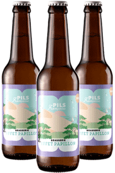 Coffret pils francaise brasserie effet papillon