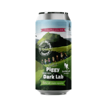 Canette bière artisanale collab dark lab double neipa brasserie Piggy