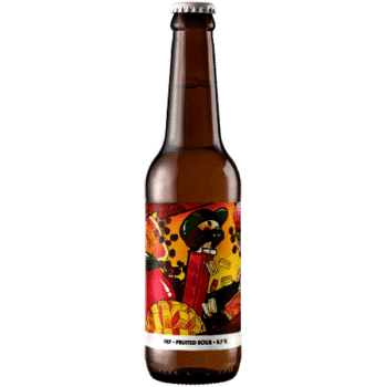 Bouteille de bière artisanale pef fruited sour