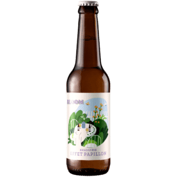 Bière artisanale bloom ipa de récolte brasserie effet papillon