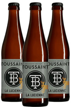 coffret Bouteilles de bières artisanales la lucienne brasserie Toussaint